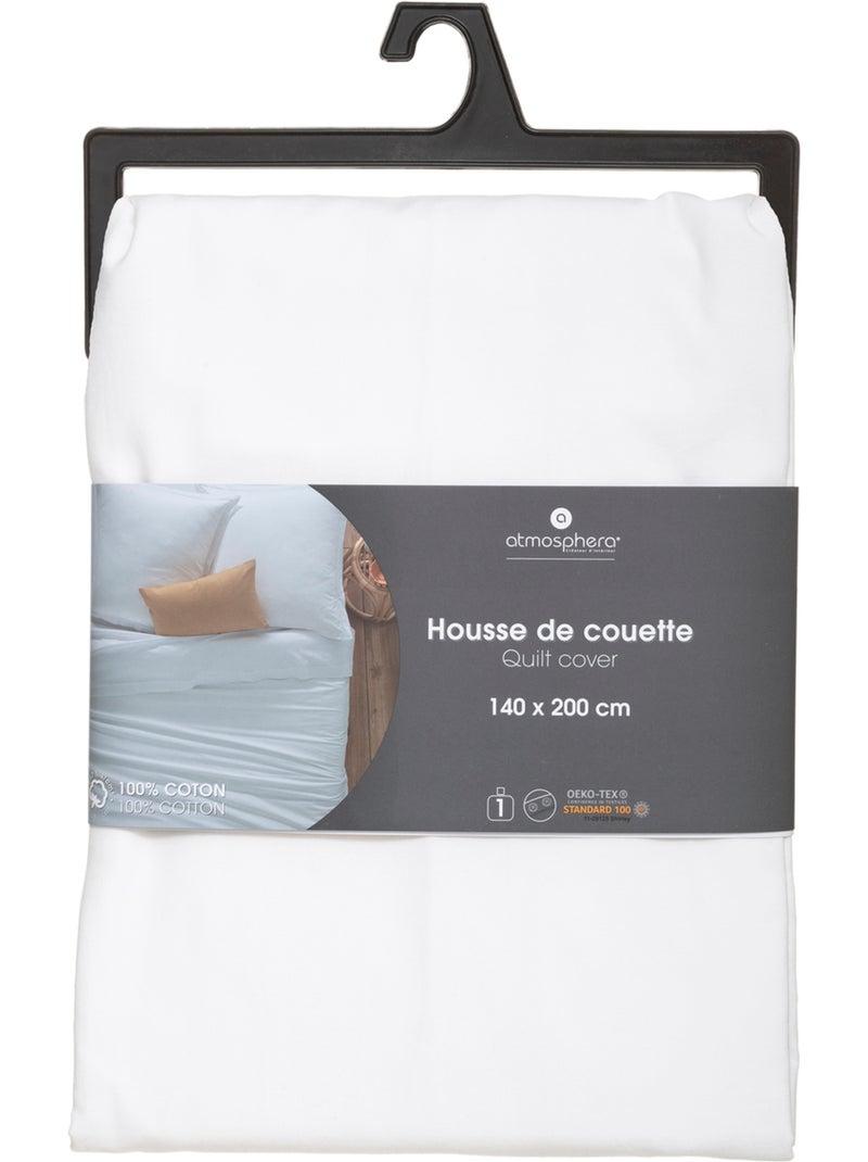 Housse de couette coton CARINA Blanc - Kiabi