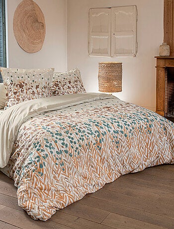 Housse de couette coton floral