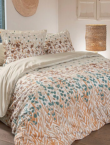 Housse de couette coton floral