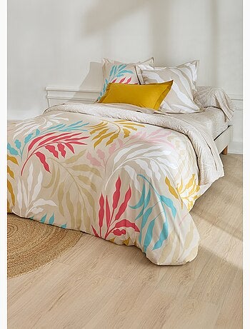 Housse de couette coton imprimé végétal - Afibel