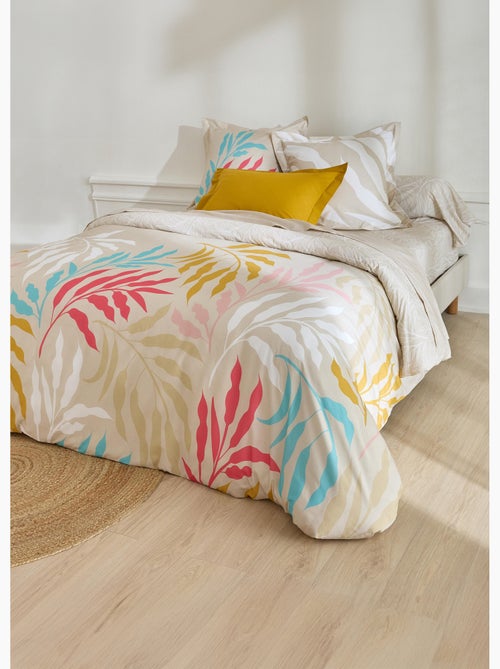 Housse de couette coton imprimé végétal - Afibel - Kiabi