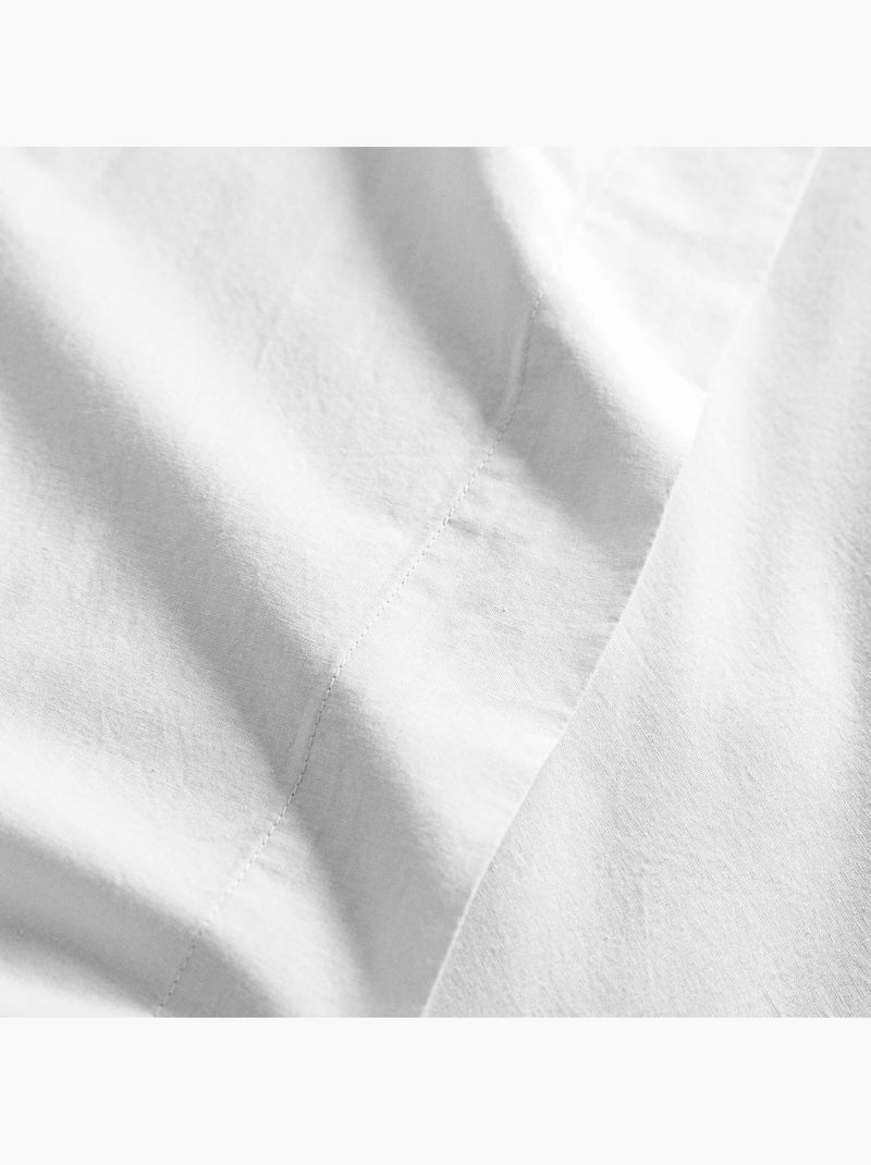 Housse de couette coton lavé Blanc - Kiabi