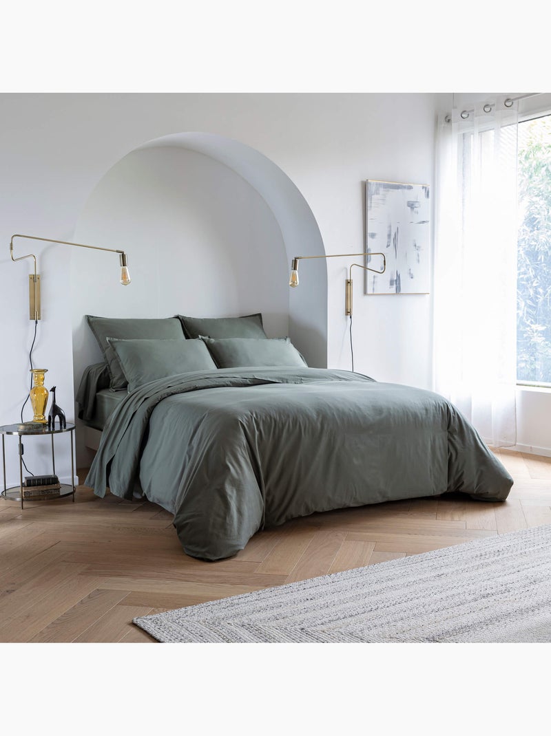 Housse de couette coton lavé Blanc - Kiabi