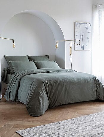 Housse de couette coton lavé