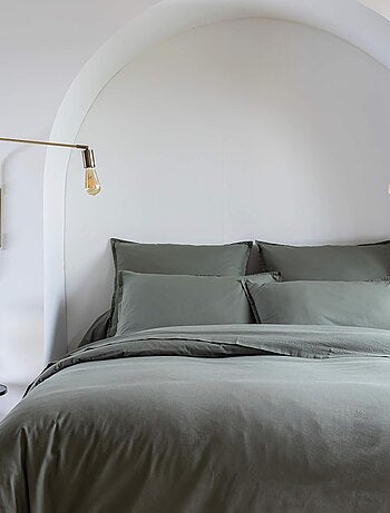 Housse de couette coton lavé