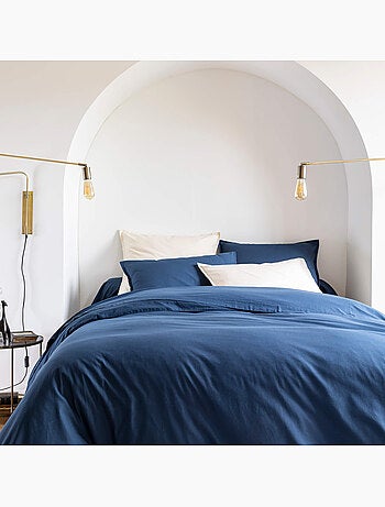 Housse de couette coton lavé