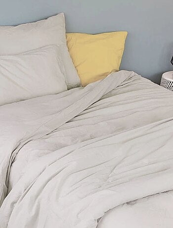 Drap Plat en Coton Lavé