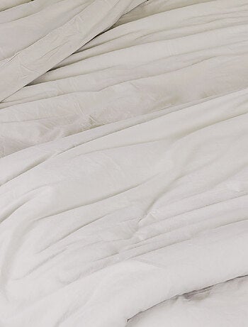 Drap Plat en Coton Lavé