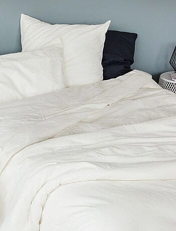 Drap Plat en Coton Lavé