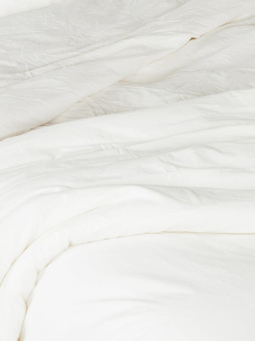 Housse de couette coton Lavé Oekotex - Kiabi Housse de couette coton Lavé Oekotex - Kiabi