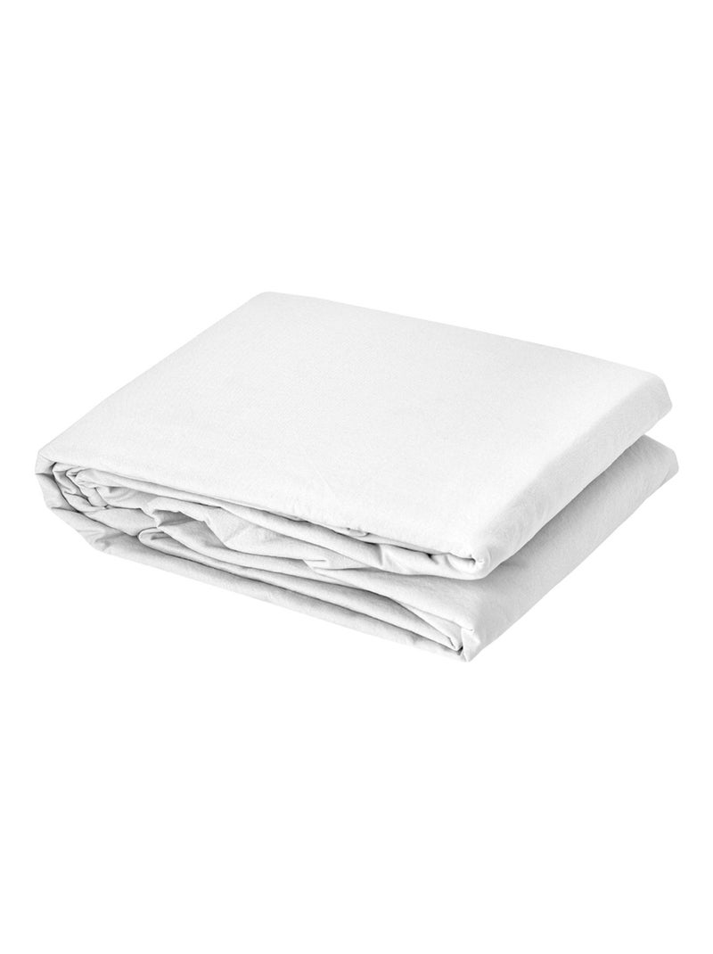 Housse de couette coton Lavé Oekotex Blanc - Kiabi