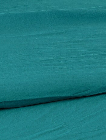 Drap Plat en Coton Lavé