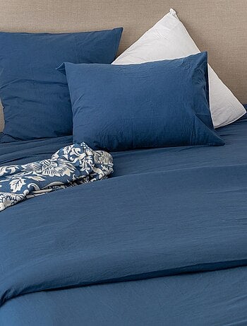 Drap Plat en Coton Lavé