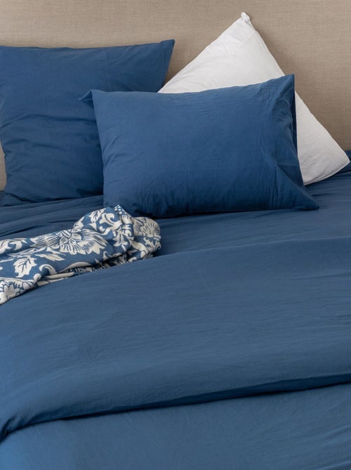 Housse de couette coton Lavé Oekotex - Kiabi