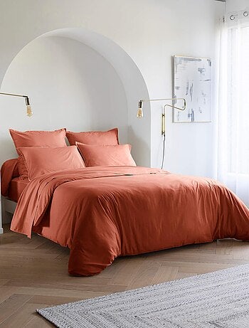 Housse de couette coton lavé