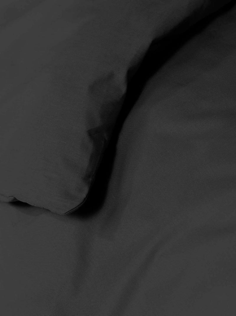 Housse de couette Coton LINA Douceur d'Intérieur Noir - Kiabi