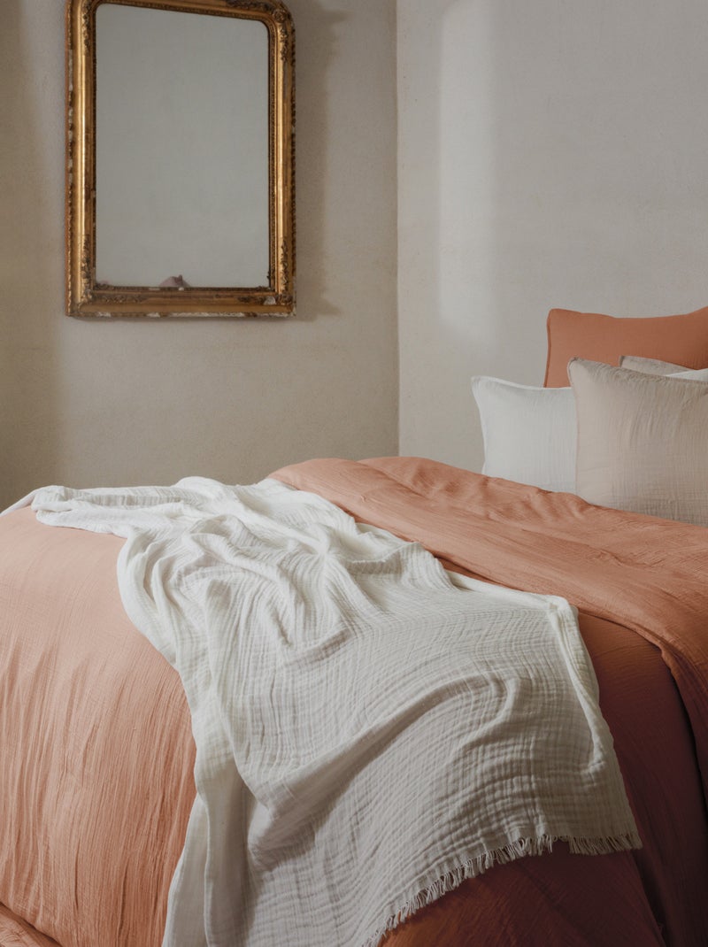 Housse de couette coton MILOS Cognac - Kiabi