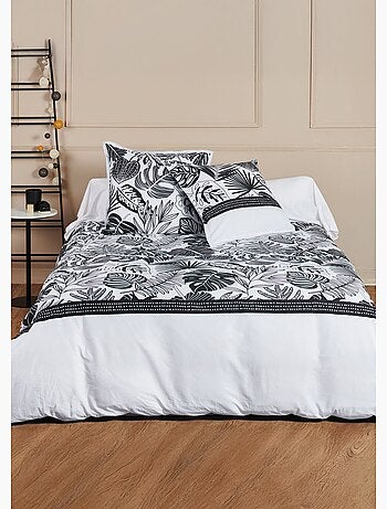 Housse de couette coton motif botanique - Afibel