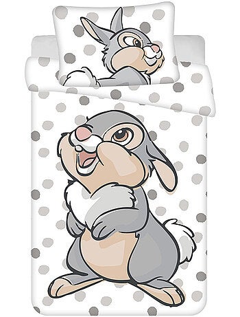 Housse de Couette coton Panpan le Lapin 100x135 cm + taie - Parure de lit enfant