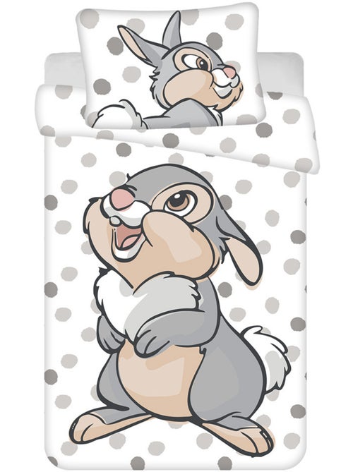 Housse de Couette coton Panpan le Lapin 100x135 cm + taie - Parure de lit enfant - Kiabi