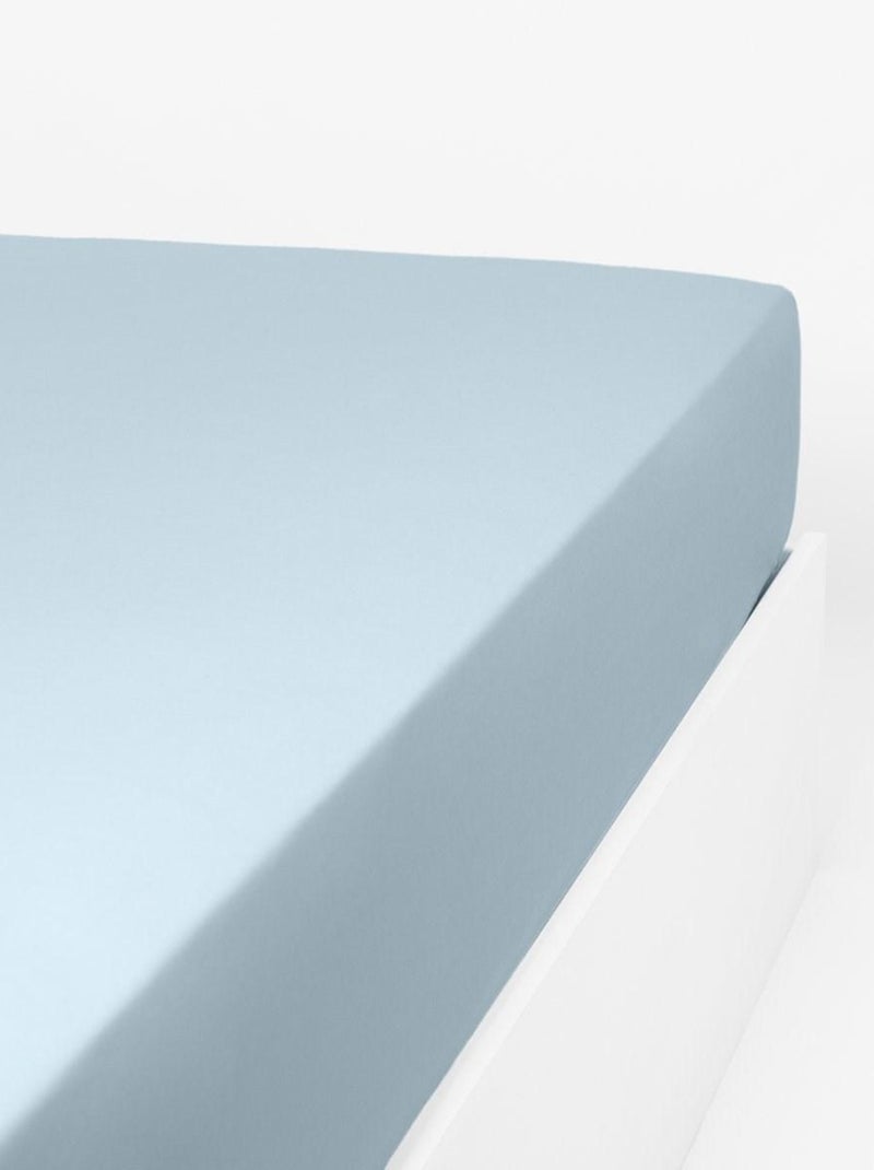 Housse de couette coton percale 200 fils DESIREE Bleu - Kiabi