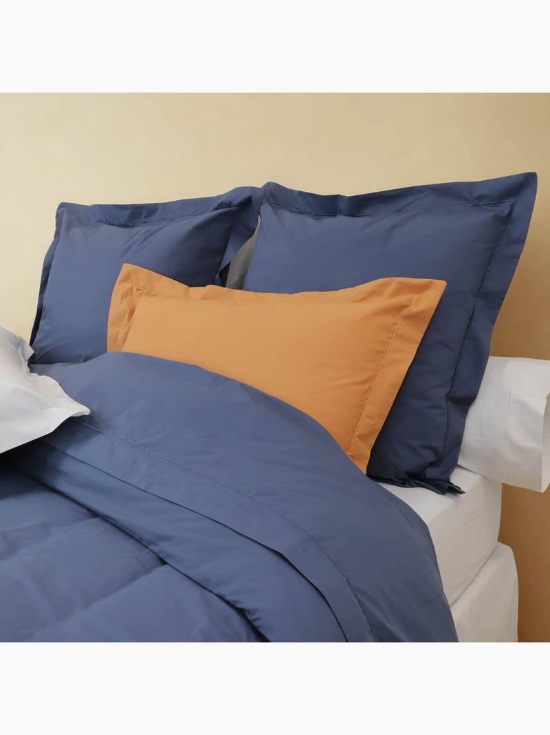 Housse de couette coton percale 200 fils DESIREE Violet - Kiabi