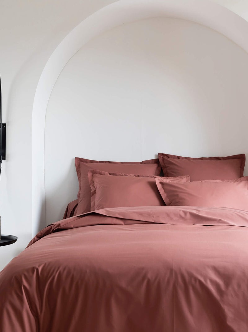 Housse de couette coton percale Rose - Kiabi