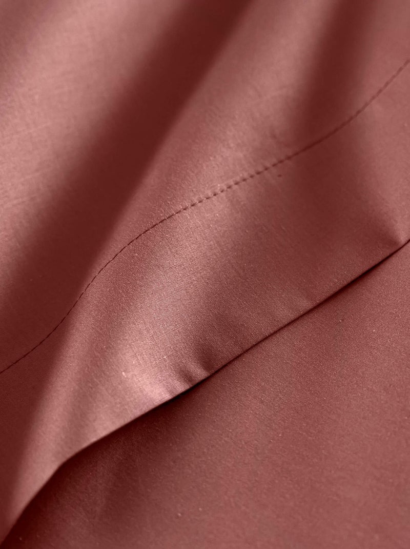 Housse de couette coton percale Rose - Kiabi