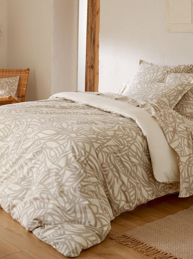 Housse de couette coton SÉRÉNA Ecru - Kiabi