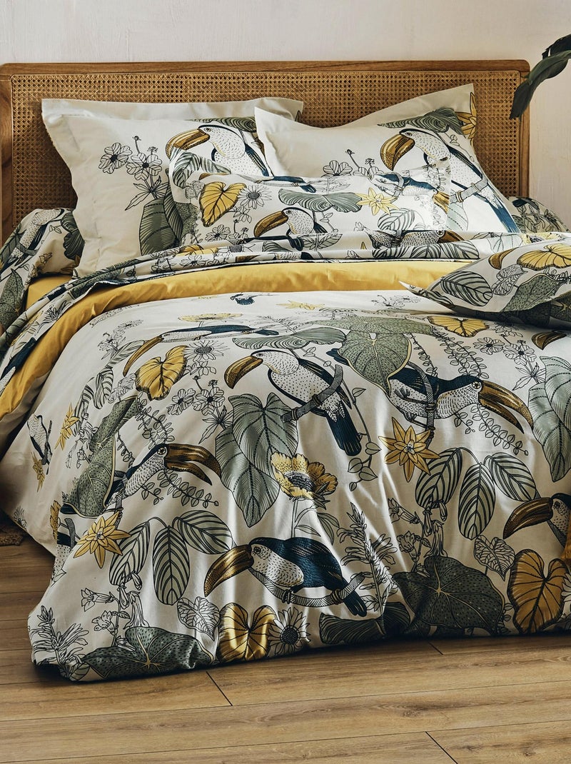 Housse de couette coton TOCO Vert - Kiabi
