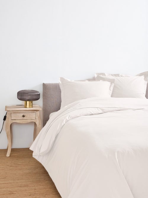 Housse de couette coton uni - Kiabi