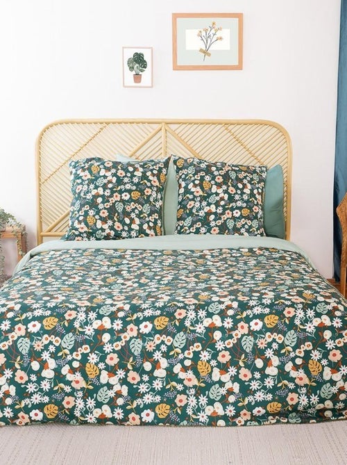 Housse de couette  Cueillette + taie(s) microfibre - Kiabi