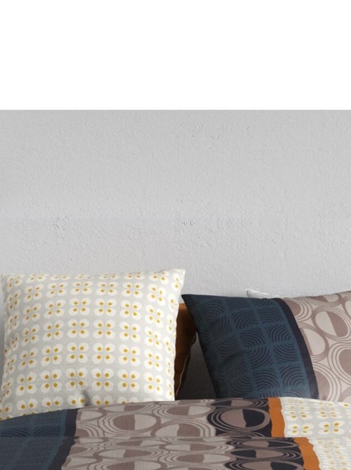 Housse de couette CURTIS + 2 taies coton 57 fils - Kiabi