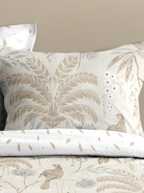 Housse de couette DABALI + 2 taies d’oreiller en coton 57 fils - Kiabi