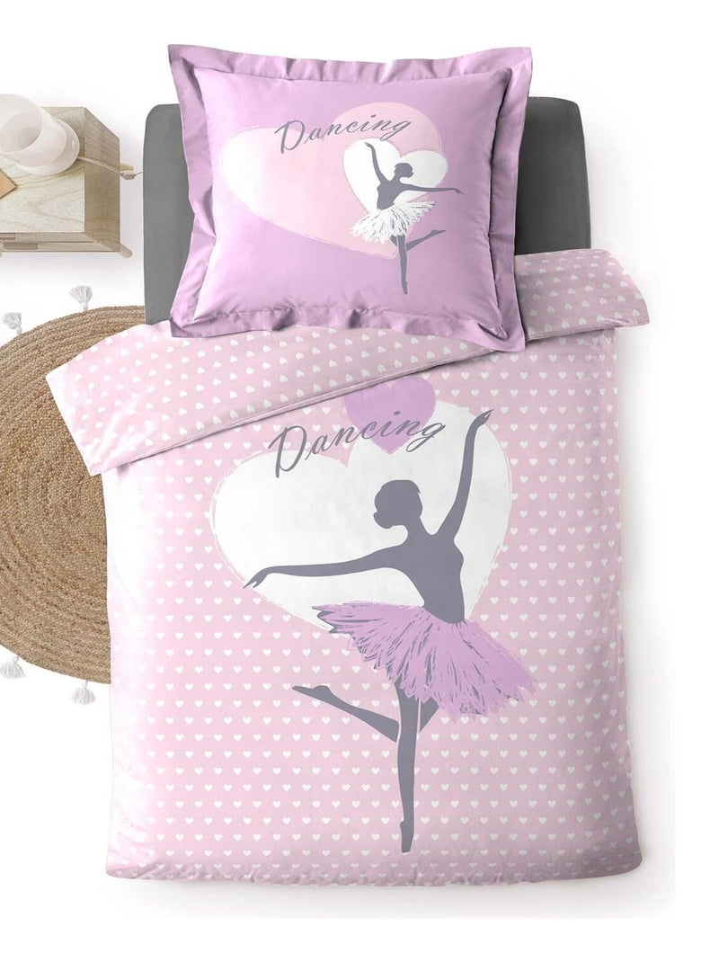 Housse de couette Danseuse étoilee 140x200cm Multicolore - Kiabi
