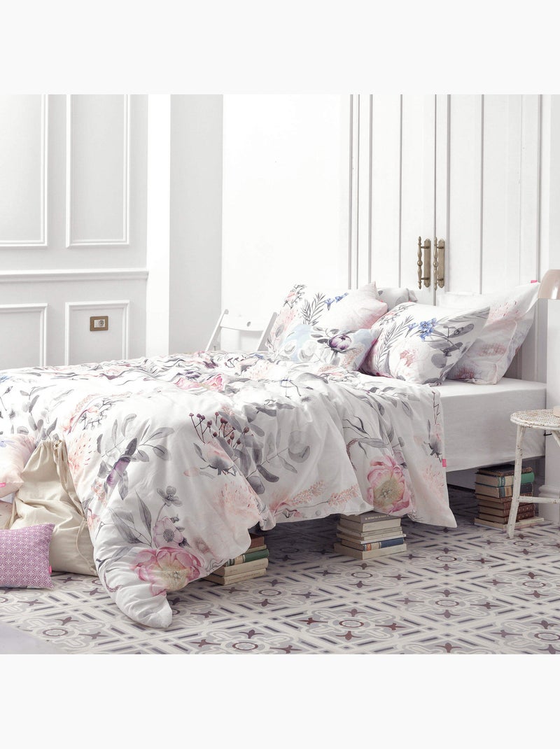 Housse de couette Delicate bouquet "Happyfriday" Multicolore - Kiabi