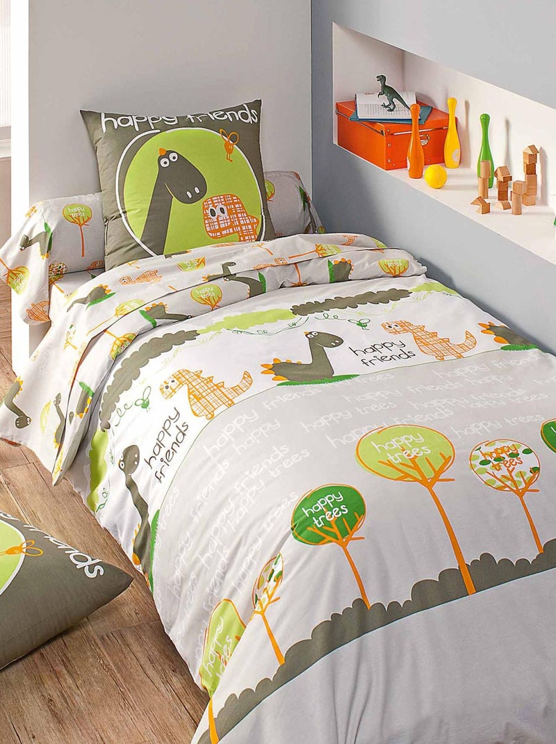 Housse de couette DINO Marron - Kiabi