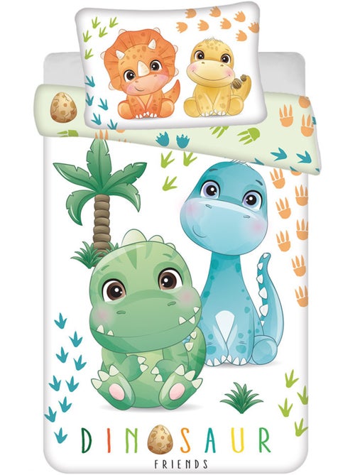 Housse de Couette Dinosaures 100x135 cm + Taie - Parure de Lit Bébé - Kiabi Housse de Couette Dinosaures 100x135 cm + Taie - Parure de Lit Bébé - Kiabi