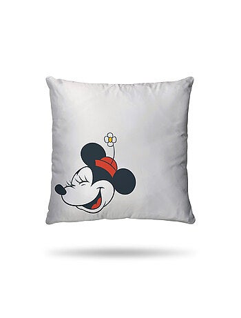 Housse de couette Disney Mickey et Minnie 220x240 cm - 100% Coton - Ecru