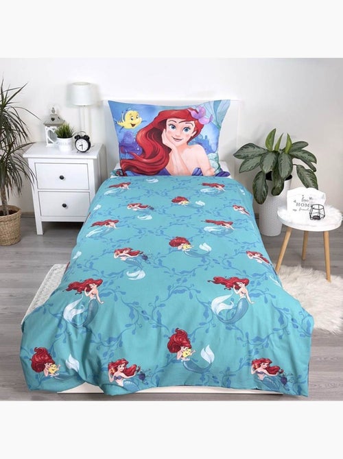 Housse de Couette Disney Princess Ariel 140x200 cm - taie incluse - Kiabi