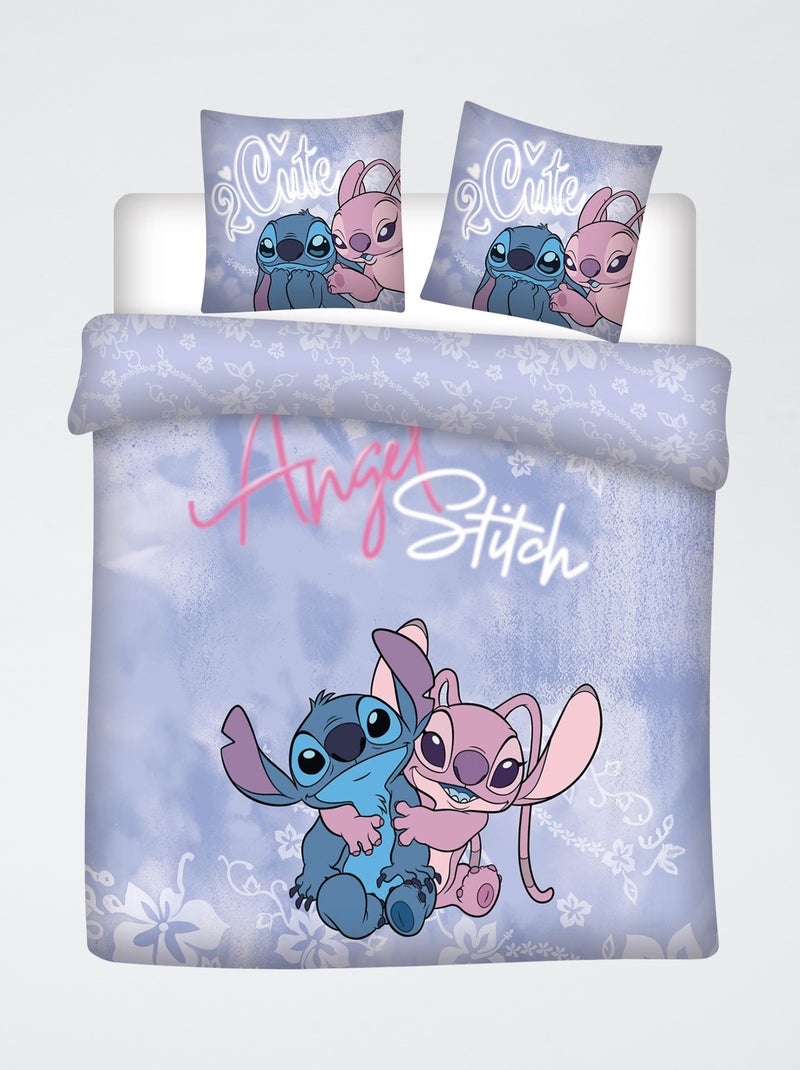 Housse de couette 'Disney' 'Stitch' en coton 240x220 Bleu - Kiabi
