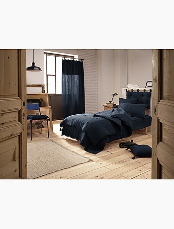 Housse de couette – Double Gaze de Coton - Finition boutons en bois - Gaïa