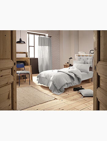 Housse de couette – Double Gaze de Coton - Finition boutons en bois - Gaïa