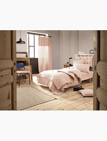 Housse de couette – double gaze de coton - finition boutons en bois - gaïa