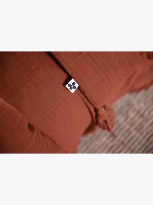 Housse de couette – Double Gaze de Coton - Finition boutons en bois - Gaïa - Kiabi