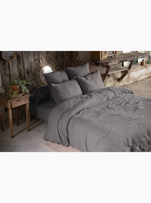 Housse de couette double gaze de coton + 2 taies d’oreiller 60x60 cm - Kiabi Housse de couette double gaze de coton + 2 taies d’oreiller 60x60 cm - Kiabi