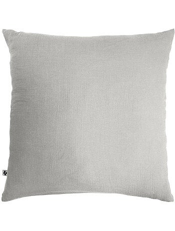 Housse de couette double gaze de coton + 2 taies d’oreiller 60x60 cm