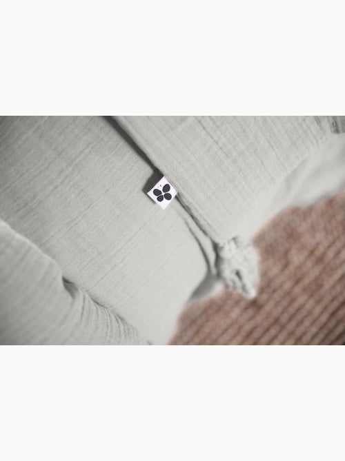Housse de couette double gaze de coton  + 2 taies d’oreiller 60x60 cm - Kiabi