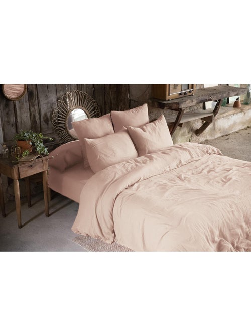 Housse de couette double gaze de coton + 2 taies d’oreiller 60x60 cm - Kiabi Housse de couette double gaze de coton + 2 taies d’oreiller 60x60 cm - Kiabi