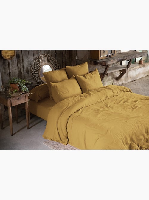 Housse de couette double gaze de coton + 2 taies d’oreiller 60x60 cm - Kiabi Housse de couette double gaze de coton + 2 taies d’oreiller 60x60 cm - Kiabi